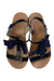 A Black Sandals from Jacadi in size 5T for girl. (Back View)