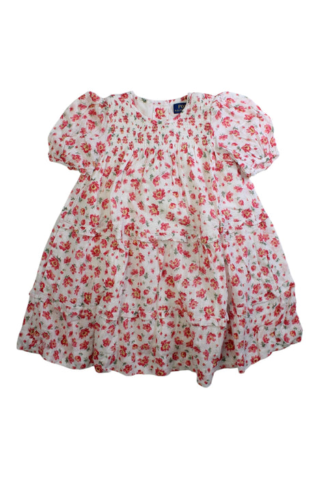 A Pink Short Sleeve Dresses from Polo Ralph Lauren in size 4T for girl. (Front View)