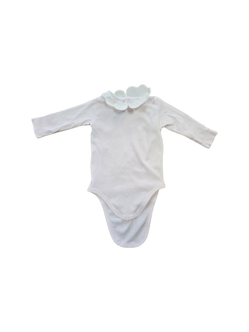 A Pink Long Sleeve Bodysuits from Jacadi in size 0-3M for girl. (Front View)