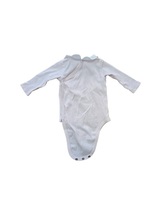 A Pink Long Sleeve Bodysuits from Jacadi in size 0-3M for girl. (Back View)