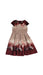 A Burgundy Short Sleeve Dresses from Lipsy London in size 8Y for girl. (Front View)