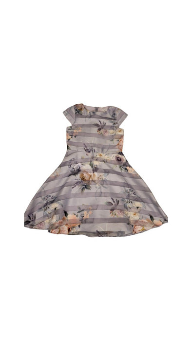 A Grey Short Sleeve Dresses from Lipsy London in size 9Y for girl. (Front View)