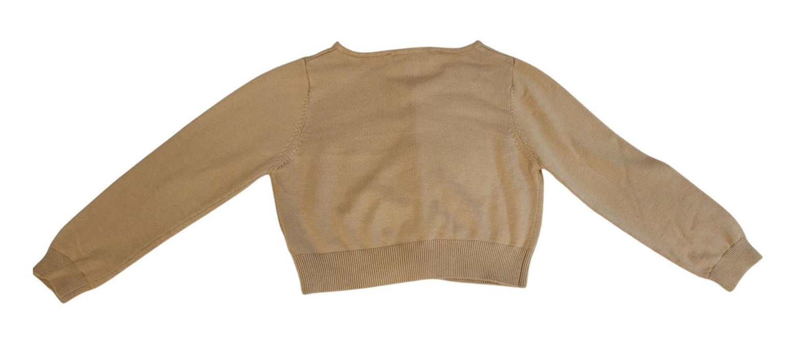 A Beige Cardigans from Château de Sable in size 4T for girl. (Back View)