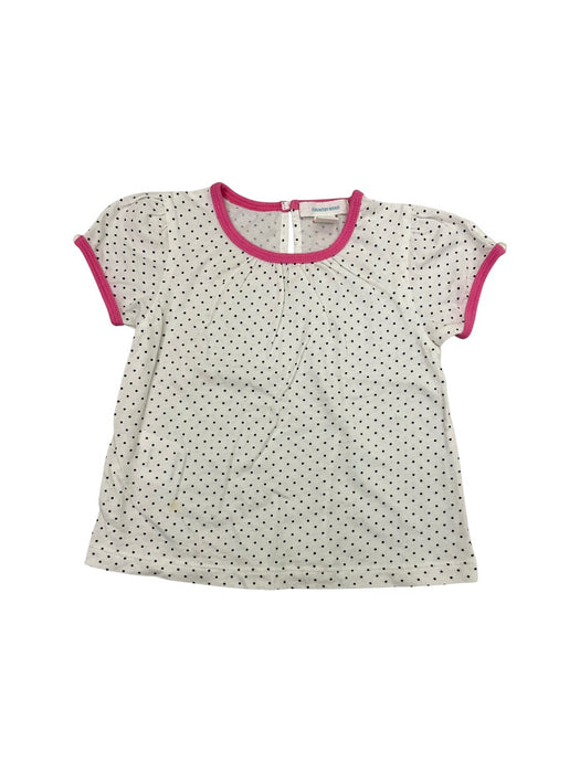 A White Short Sleeve Shirts from Country Road in size 6-12M for girl. (Front View)