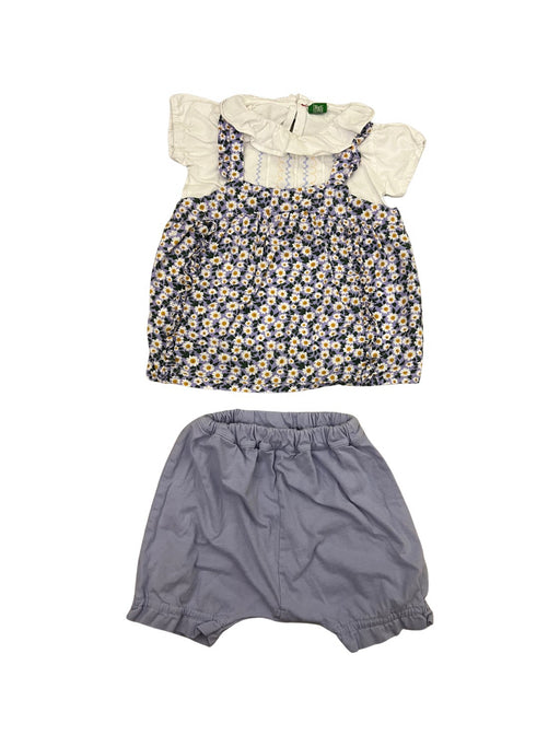 A White Shorts Sets from Ragmart in size 18-24M for girl. (Front View)