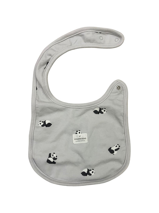 A Grey Bibs from Country Road in size 3-6M for neutral. (Front View)