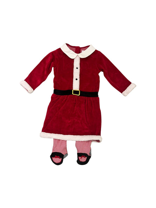 A Red Long Sleeve Jumpsuits from Jojo Maman Bébé in size 12-18M for girl. (Front View)