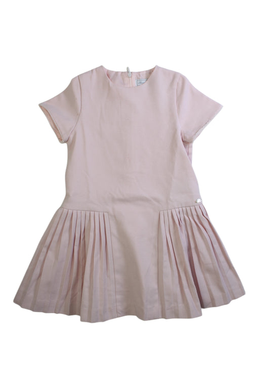 A Pink Short Sleeve Dresses from Tartine et Chocolat in size 5T for girl. (Front View)