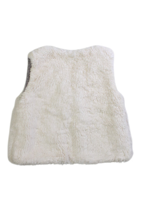 A White Vests from Jacadi in size 3T for girl. (Back View)