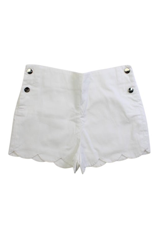 A White Shorts from Jacadi in size 6T for girl. (Front View)