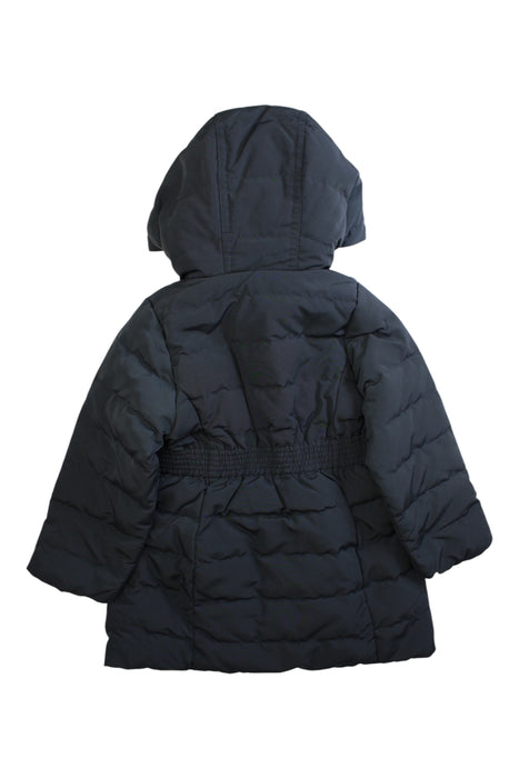 A Navy Puffer/Quilted Coats & Outerwear from Petit Bateau in size 3T for girl. (Back View)