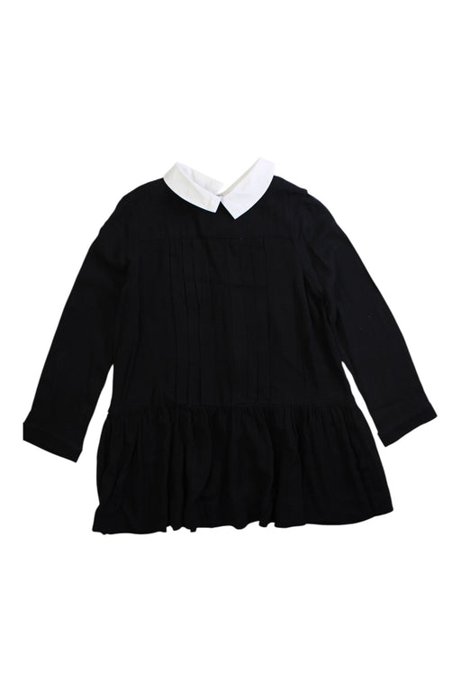 A Black Long Sleeve Dresses from Bonpoint in size 6T for girl. (Front View)