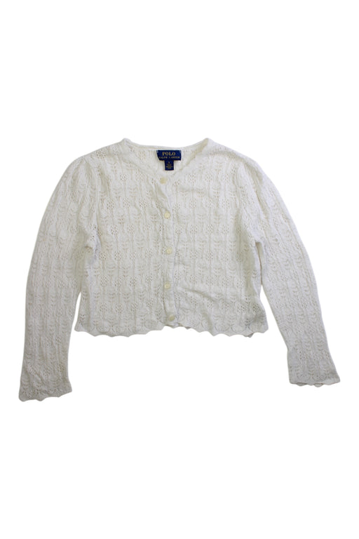 A Ivory Cardigans from Polo Ralph Lauren in size 5T for girl. (Front View)