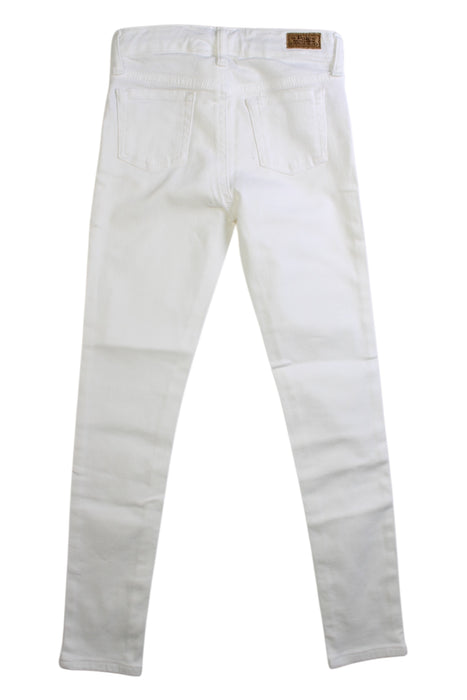 A White Jeans from Polo Ralph Lauren in size 6T for girl. (Back View)