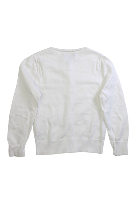 A White Cardigans from Polo Ralph Lauren in size 4T for girl. (Back View)