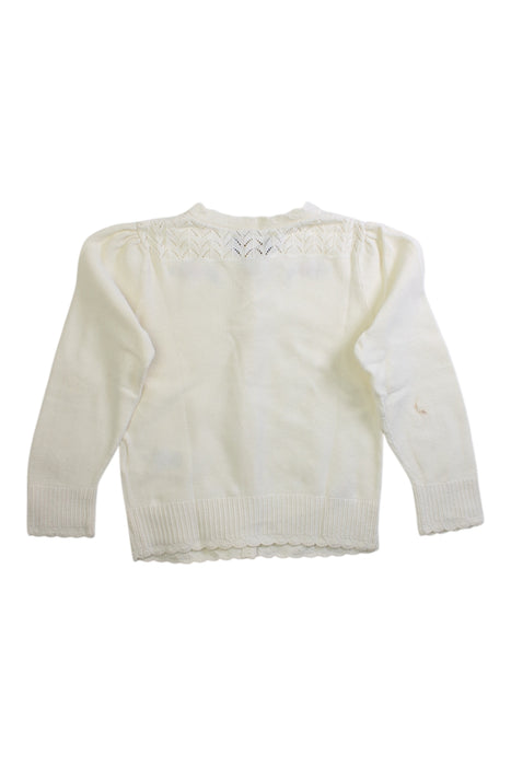 A White Cardigans from Polo Ralph Lauren in size 4T for girl. (Back View)