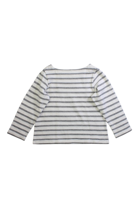 A White Long Sleeve Shirts from Petit Bateau in size 4T for neutral. (Back View)