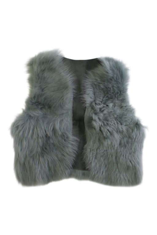 A Grey Dress Up Vests from Bonpoint in size 3T for girl. (Front View)