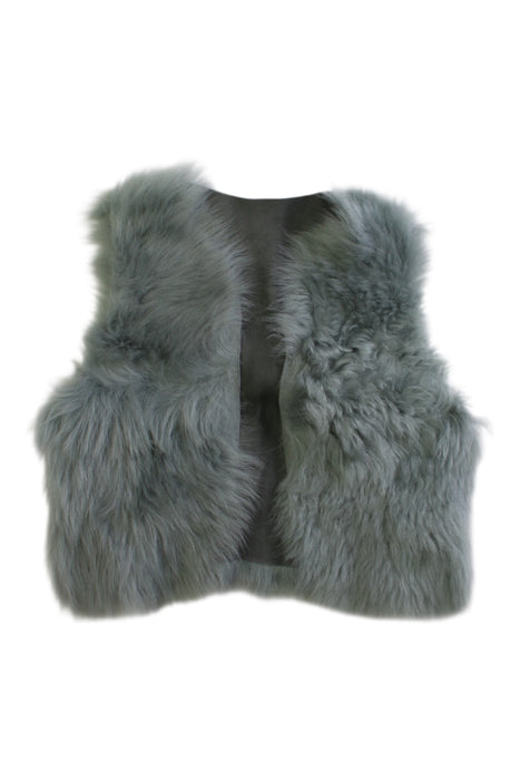 A Grey Dress Up Vests from Bonpoint in size 3T for girl. (Front View)