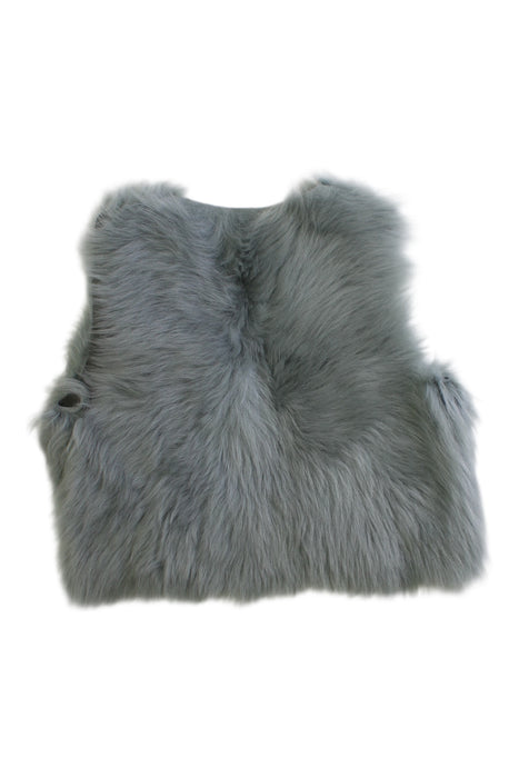 A Grey Dress Up Vests from Bonpoint in size 3T for girl. (Back View)