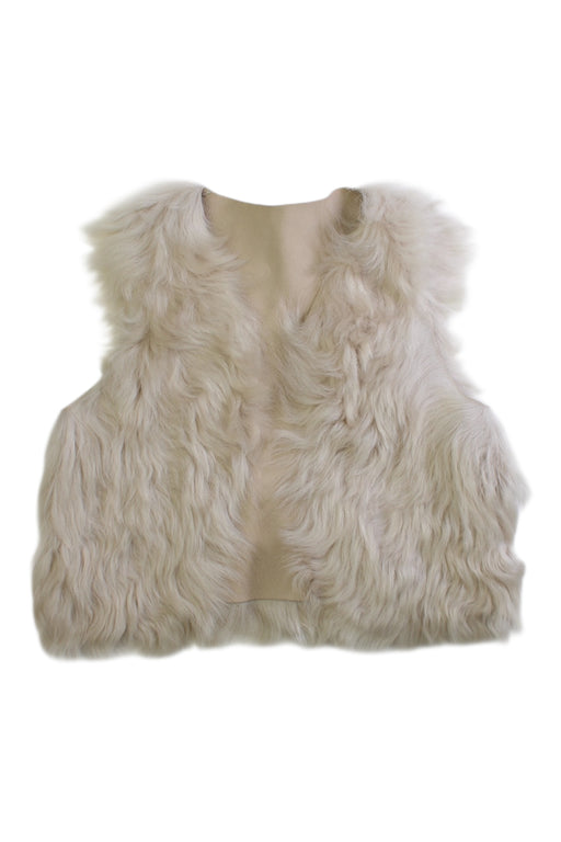 A Ivory Dress Up Vests from Bonpoint in size 3T for girl. (Front View)