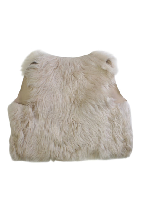 A Ivory Dress Up Vests from Bonpoint in size 3T for girl. (Back View)