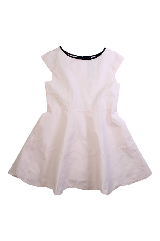 A White Sleeveless Dresses from Jacadi in size 6T for girl. (Front View)