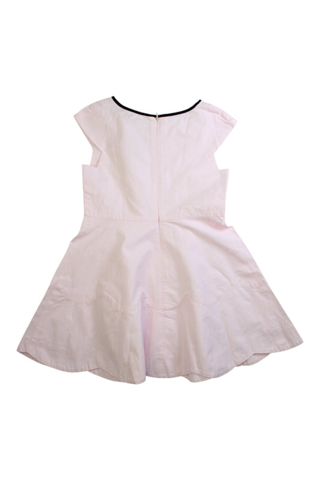 A White Sleeveless Dresses from Jacadi in size 6T for girl. (Back View)