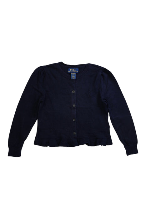 A Navy Cardigans from Polo Ralph Lauren in size 4T for girl. (Front View)
