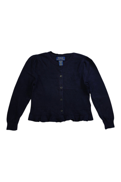 A Navy Cardigans from Polo Ralph Lauren in size 4T for girl. (Front View)