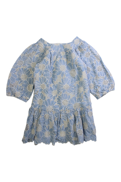 A Blue Long Sleeve Tops from Tartine et Chocolat in size 6T for girl. (Front View)