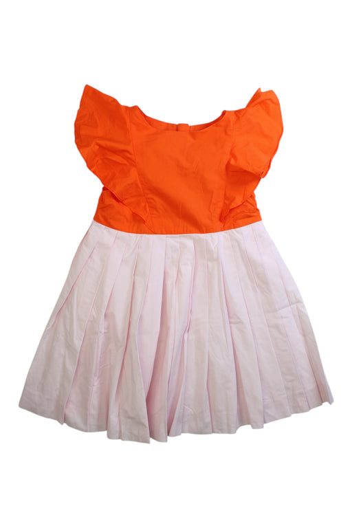 A Multicolour Sleeveless Dresses from Jacadi in size 5T for girl. (Front View)