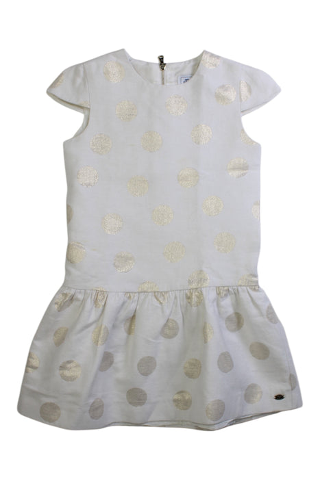 A Ivory Sleeveless Dresses from Tartine et Chocolat in size 5T for girl. (Front View)