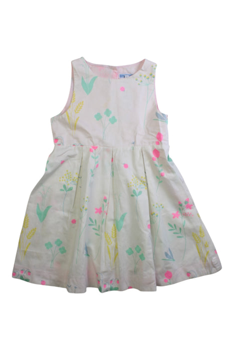A Multicolour Sleeveless Dresses from Jacadi in size 5T for girl. (Front View)