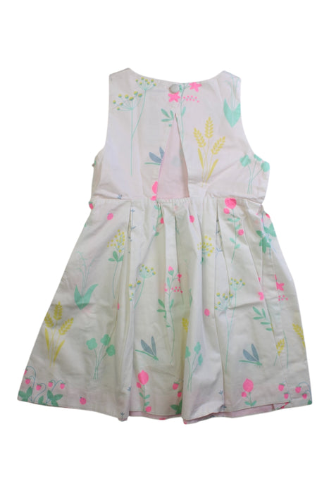 A Multicolour Sleeveless Dresses from Jacadi in size 5T for girl. (Back View)
