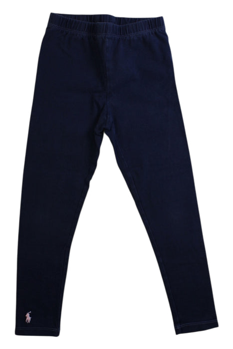 A Navy Leggings from Polo Ralph Lauren in size 5T for girl. (Front View)