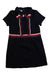 A Navy Short Sleeve Dresses from Gucci in size 5T for girl. (Front View)