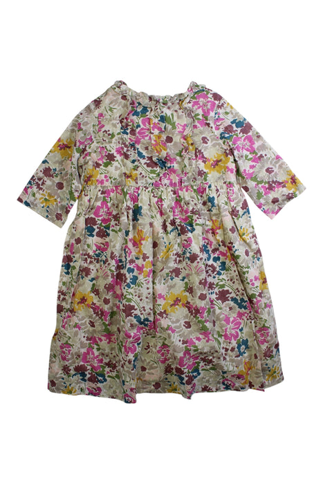 A Multicolour Long Sleeve Dresses from Bonpoint in size 4T for girl. (Front View)