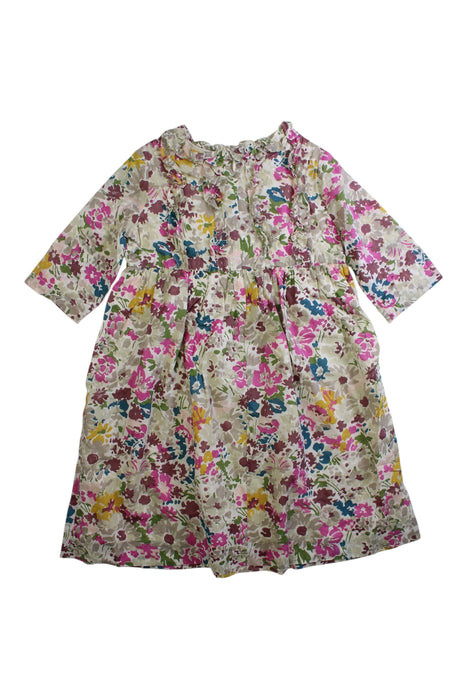 A Multicolour Long Sleeve Dresses from Bonpoint in size 4T for girl. (Back View)