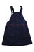 A Navy Overall Dresses from Jacadi in size 5T for girl. (Front View)
