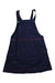 A Navy Overall Dresses from Jacadi in size 5T for girl. (Back View)
