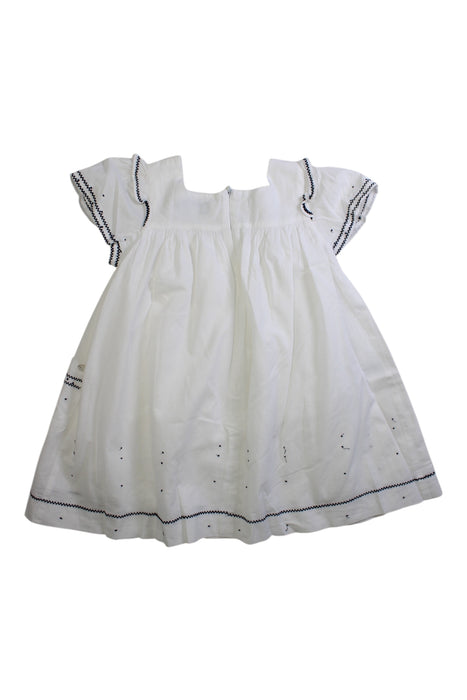 A White Sleeveless Tops from Tartine et Chocolat in size 5T for girl. (Back View)