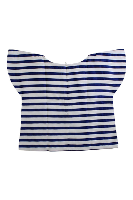A Navy Sleeveless Tops from Jacadi in size 5T for girl. (Back View)
