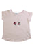 A Pink Short Sleeve Tops from Bonpoint in size 4T for girl. (Front View)