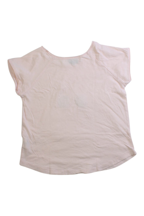 A Pink Short Sleeve Tops from Bonpoint in size 4T for girl. (Back View)