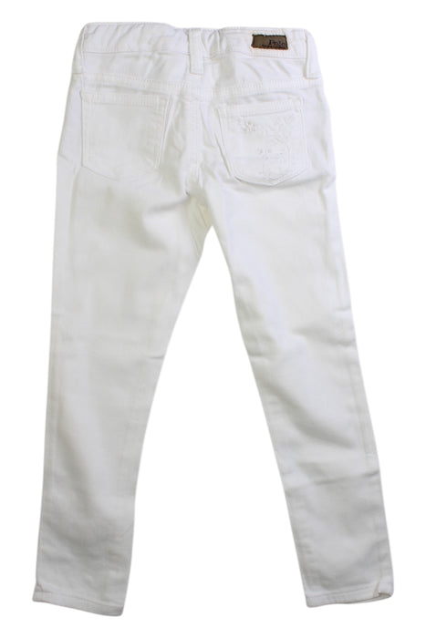 A White Jeans from Polo Ralph Lauren in size 5T for girl. (Back View)