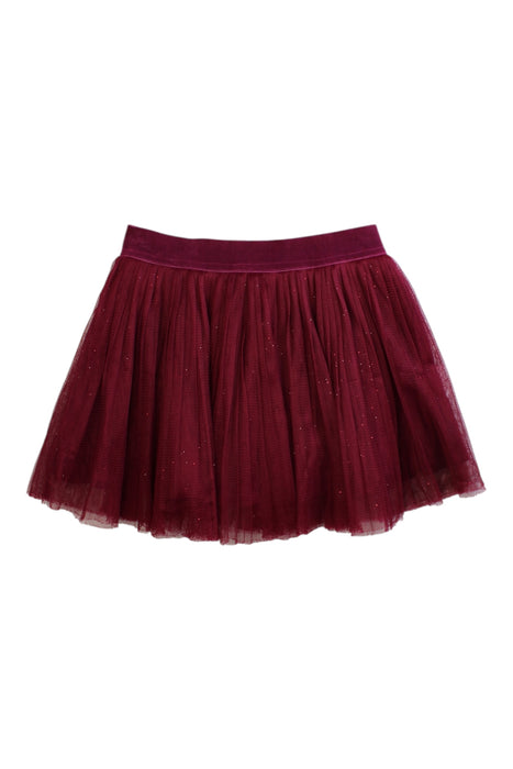 A Burgundy Tulle Skirts from Jacadi in size 4T for girl. (Front View)