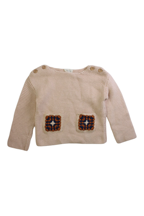 A Beige Knit Sweaters from Louis Louise in size 4T for girl. (Front View)