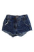 A Blue Shorts from Emile et Ida in size 2T for girl. (Front View)