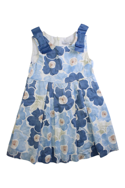 A Multicolour Sleeveless Dresses from Mayoral in size 5T for girl. (Front View)